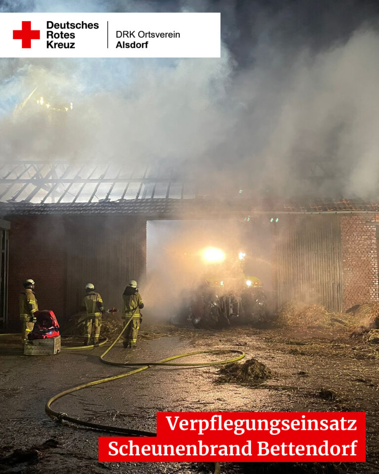 Verpflegungseinsatz Scheunenbrand Bettendorf