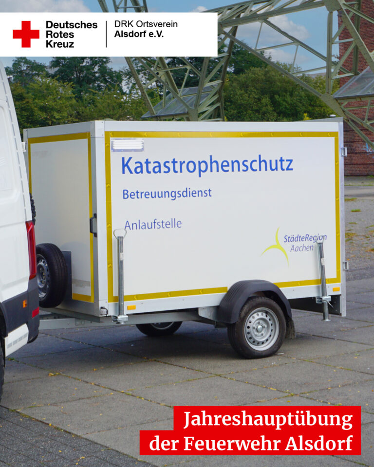 Anhänger des Katastrophenschutzes der Städteregion Aachen